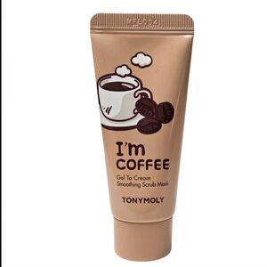 Tonymoly Skincare I'm Coffee Gel To Cream Smoothing Scrub Mask Travel Size 15ml